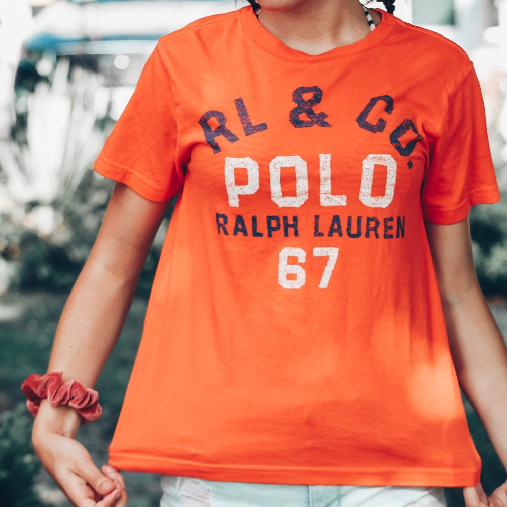 Orange Ralph Lauren T shirt